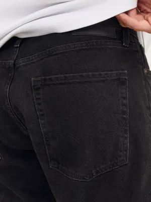 Svarta relaxed fit jeans herr - CHRIS