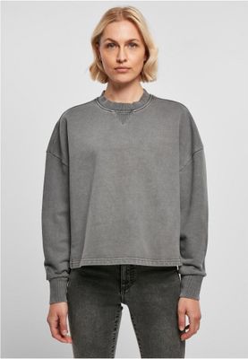 Ladies Heavy Terry Garment Dye Crewneck