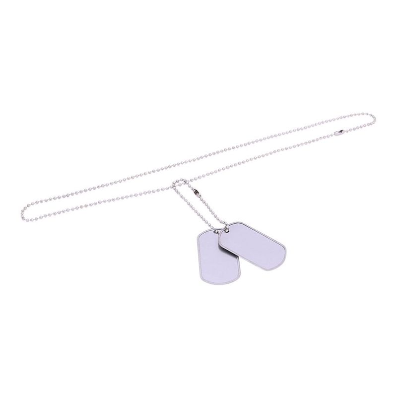 Dog tags neckless - chromed