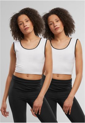 Elegant Kontrasterande Cropped Topp
