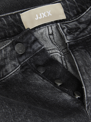 Jeans in a stretchy straight fit with a button fly for women