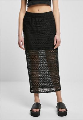 Crochet Lace Midi Skirt