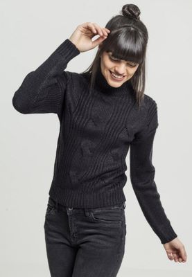 Sweater with braid pattern lady