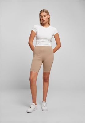 Short cycling pants with lace and high waist