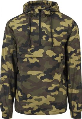 Camo Pull Over Windbreaker