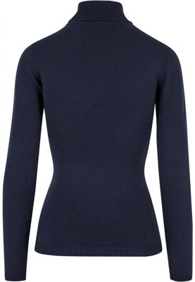 Elegant strikket sweater med rullekrave