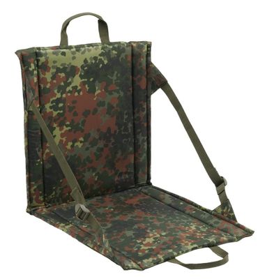Sædeunderlag med ryglæn og camouflage