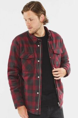 Lumberjack jacket with teddy lining