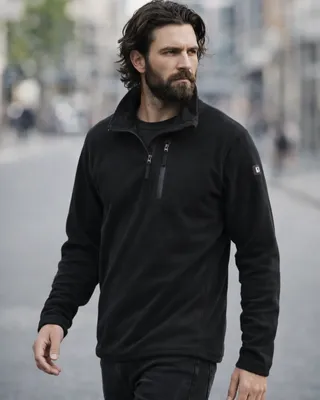 Brandit Fleece Troyer fleecetröja herr – svart