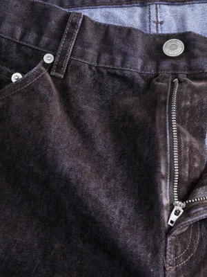 Mörka fläckvis tvättade baggy jeans - ALEX