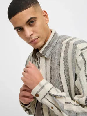 Jacquard Overshirt herr