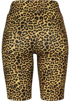 Leopard patterned cycling pants lady