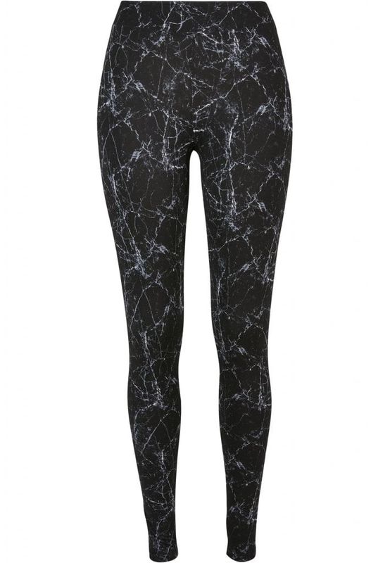 Black marble leggings