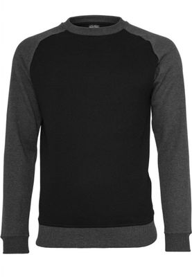 Tvåfärgad raglan sweatshirt