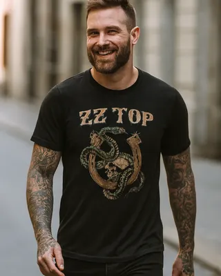 ZZ Top Rattlesnake T-shirt herr i svart