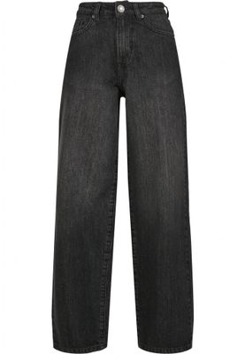 Jeans with a high waist and in the 90s style lady