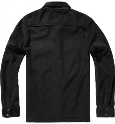 Black shirt jacket in fleece