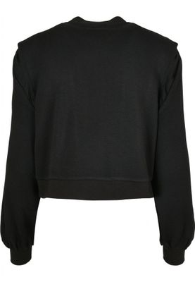 Kort crewneck till dam med vida armar