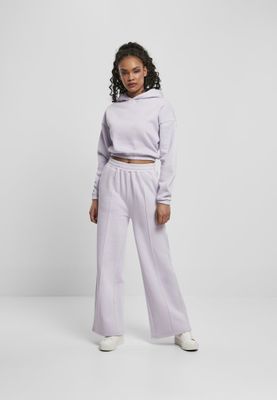 Straight and at soft ice trousers with press crease lady