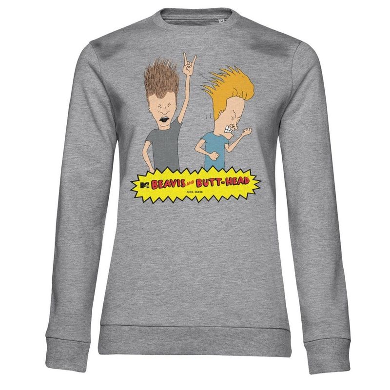 Beavis and Butt-Head Headbanging Girly Sweatshirt