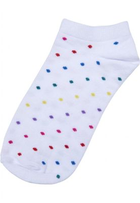No Show Socks Rainbow Dots 5-Pack