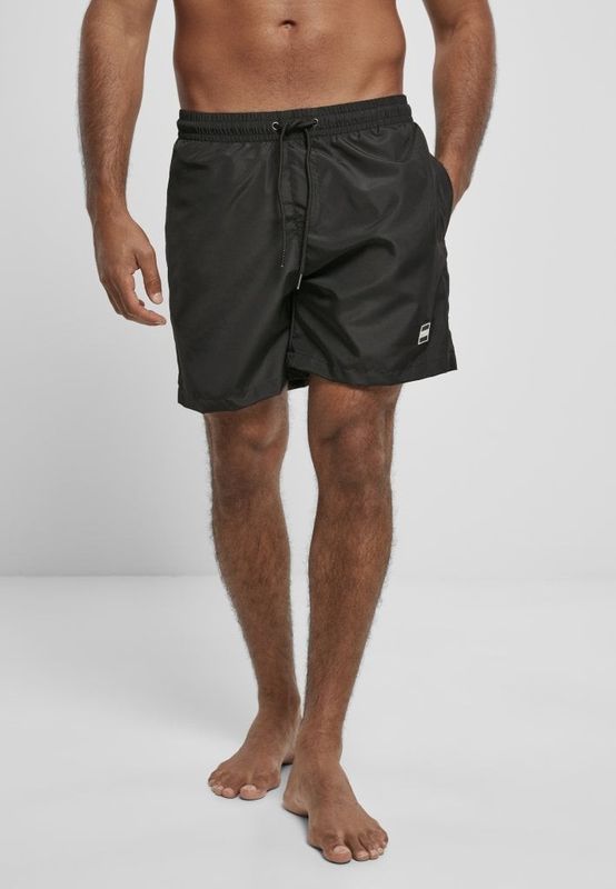 Black swimming trunks in recycled material