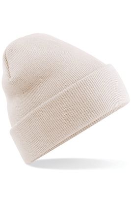 Brown beanie in acrylic yarn