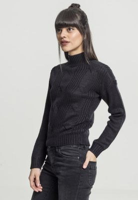 Sweater with braid pattern lady
