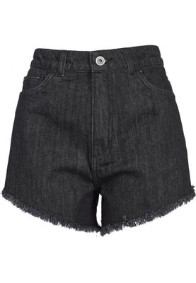 Jeans shorts with high waist