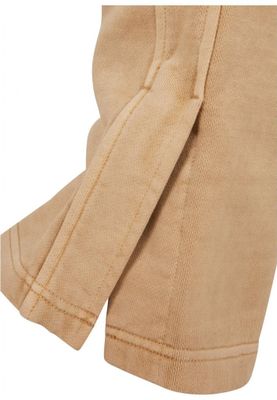 Soft trousers with wide cuffs and slits