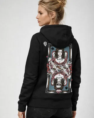 Queen of spades ziphoodie