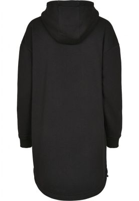 Ladies' long black hoodie