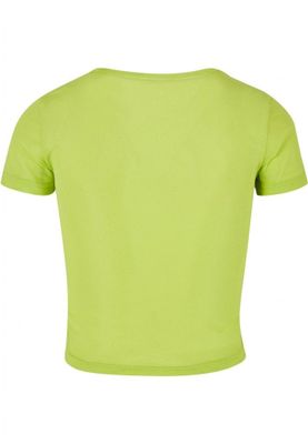 Mesh top in a short style for women.
