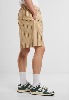 Printed Pinstripe Shorts
