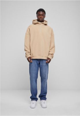 Oversized Polar Fleece Half Zip Hoody