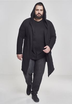 Lang cardigan med hætte mænd
