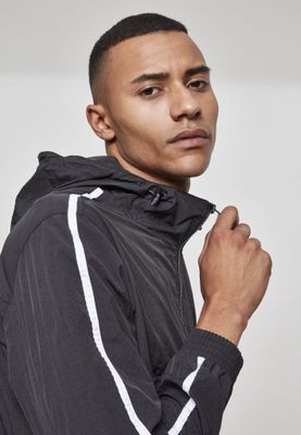 Crinkle pull over jacket