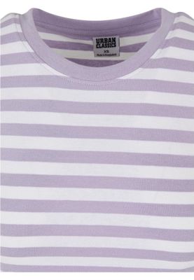Women's short striped T-shirt