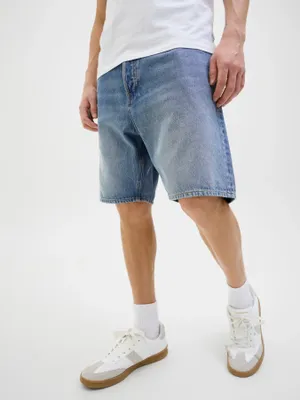 Löst sittande jeansshorts herr