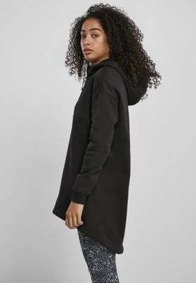 Ladies' long black hoodie