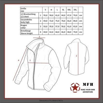 Fleece jacket combat