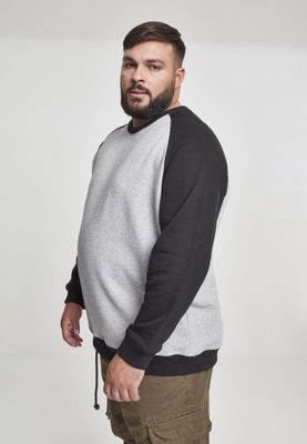 Tvåfärgad raglan sweatshirt
