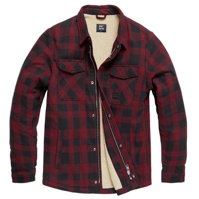 Lumberjack jacket with teddy lining