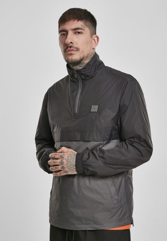 Pull over jacket with collar