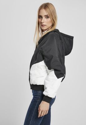 Sporty kvinderjakke i sort og hvid