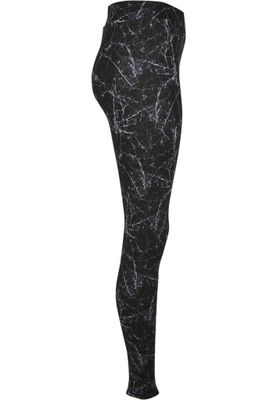Black marble leggings