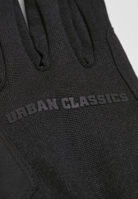 Black winter gloves