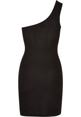 Ladies Rib One Shoulder Dress