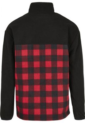 Checkered fleece jacket for men