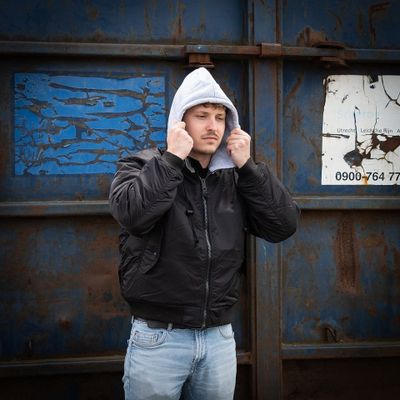MA-1 hooded bomber jacket